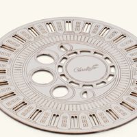 christofle r ve cosmique coaster silver plated set of 2