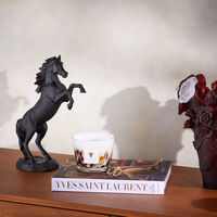 Cheval Spirited Horse Sculpture Medium Black daum cheval spirited horse sculpture medium black