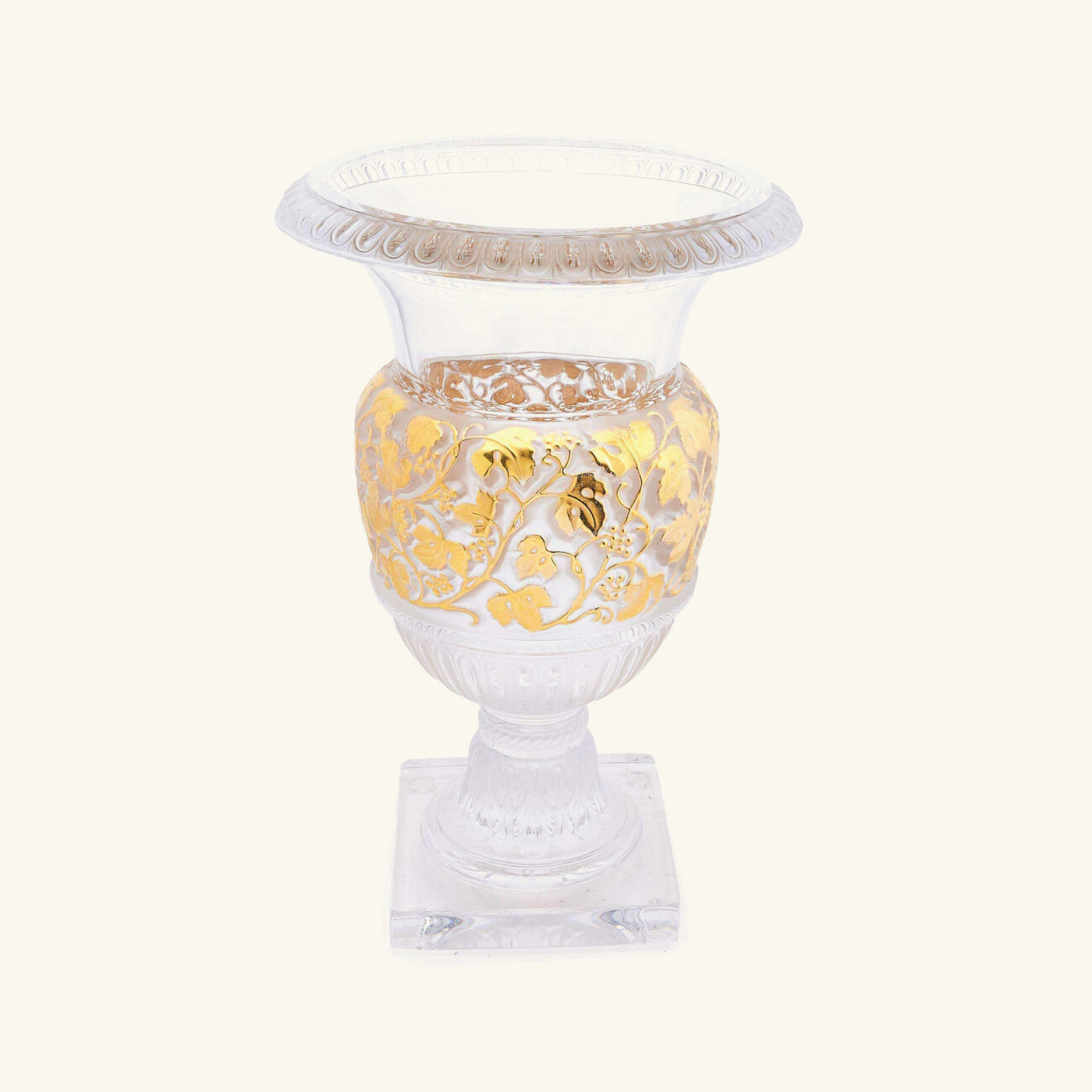lalique versailles vase medium gold