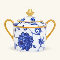 bernardaud prince bleu sugar bowl blue
