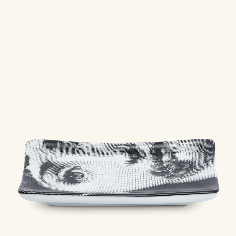 Tema e Variazioni no.137 Ashtray Rectangular Grey fornasetti tema e variazioni no 137 ashtray rectangular grey