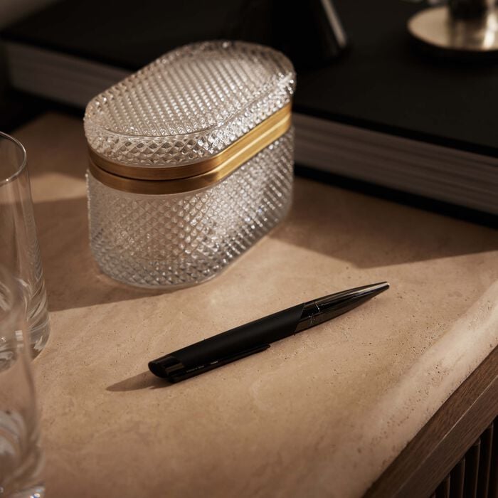 st dupont defi millennium ballpoint pen grey