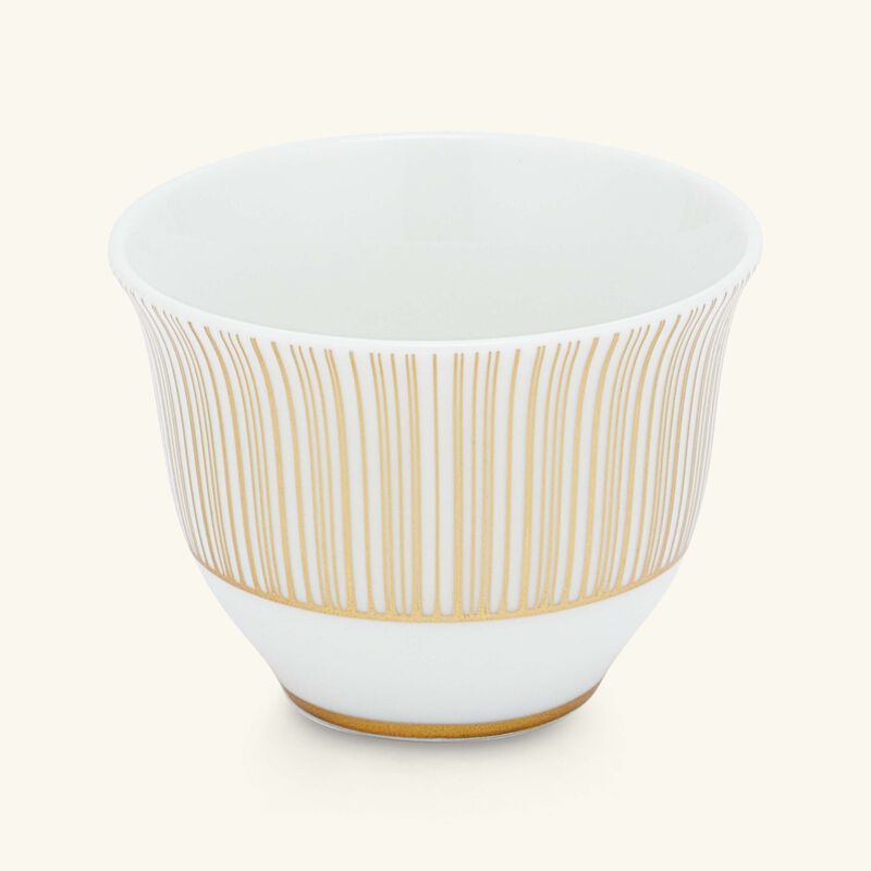bernardaud sol arabic coffee cup gold