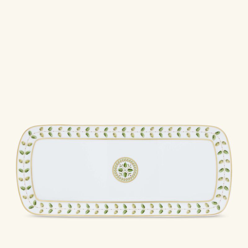 برناردو صينية تقديم الكيك كونستانس مستطيلة خضراء 37 سم