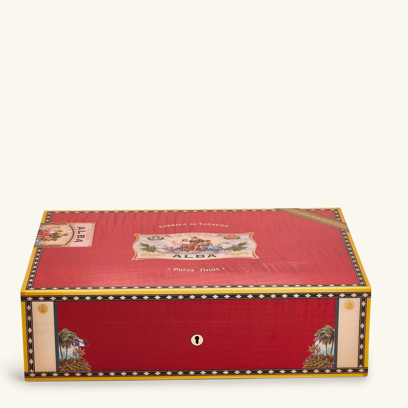 elie bleu flora de alba cigar humidor red