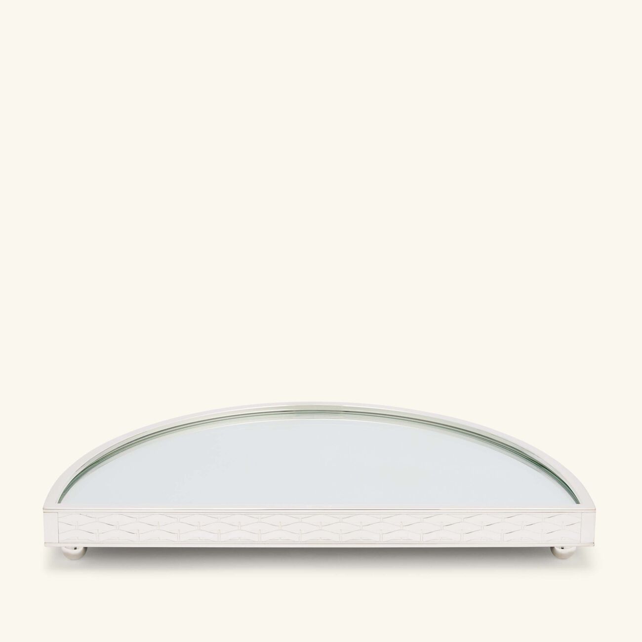 christofle s ve d argent serving tray half circle small silver plated