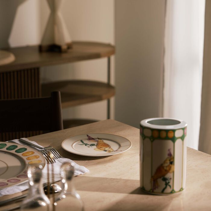 rosenthal idyllia bread   butter plate round cockatoo 18 cm