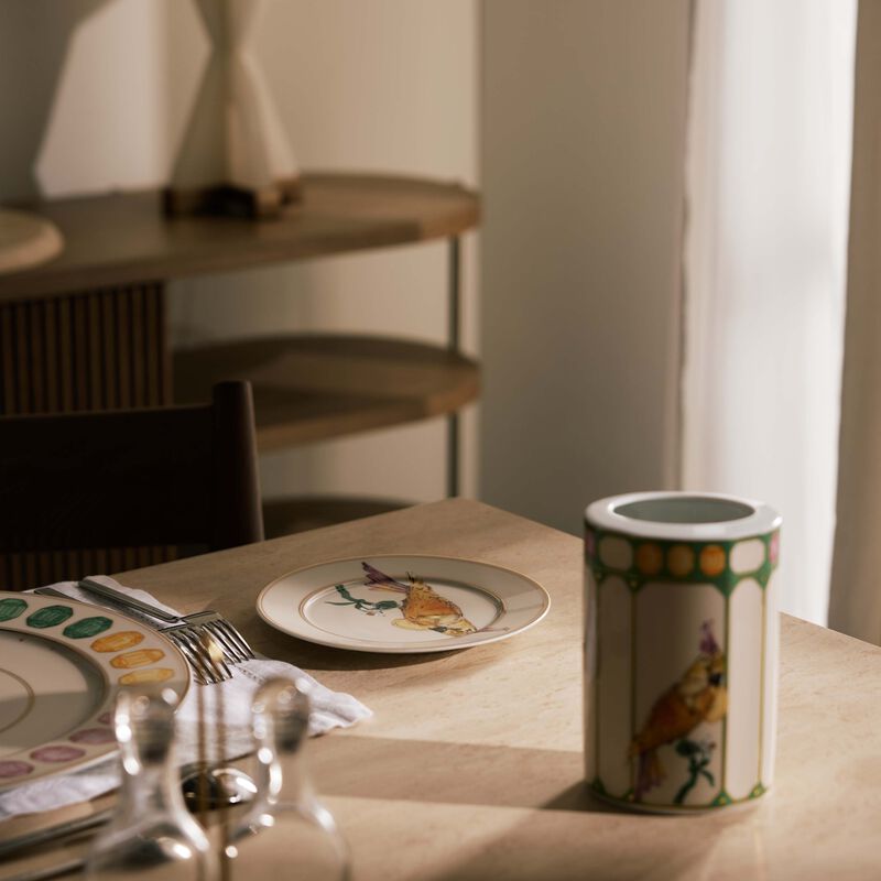 rosenthal idyllia bread   butter plate round cockatoo 18 cm