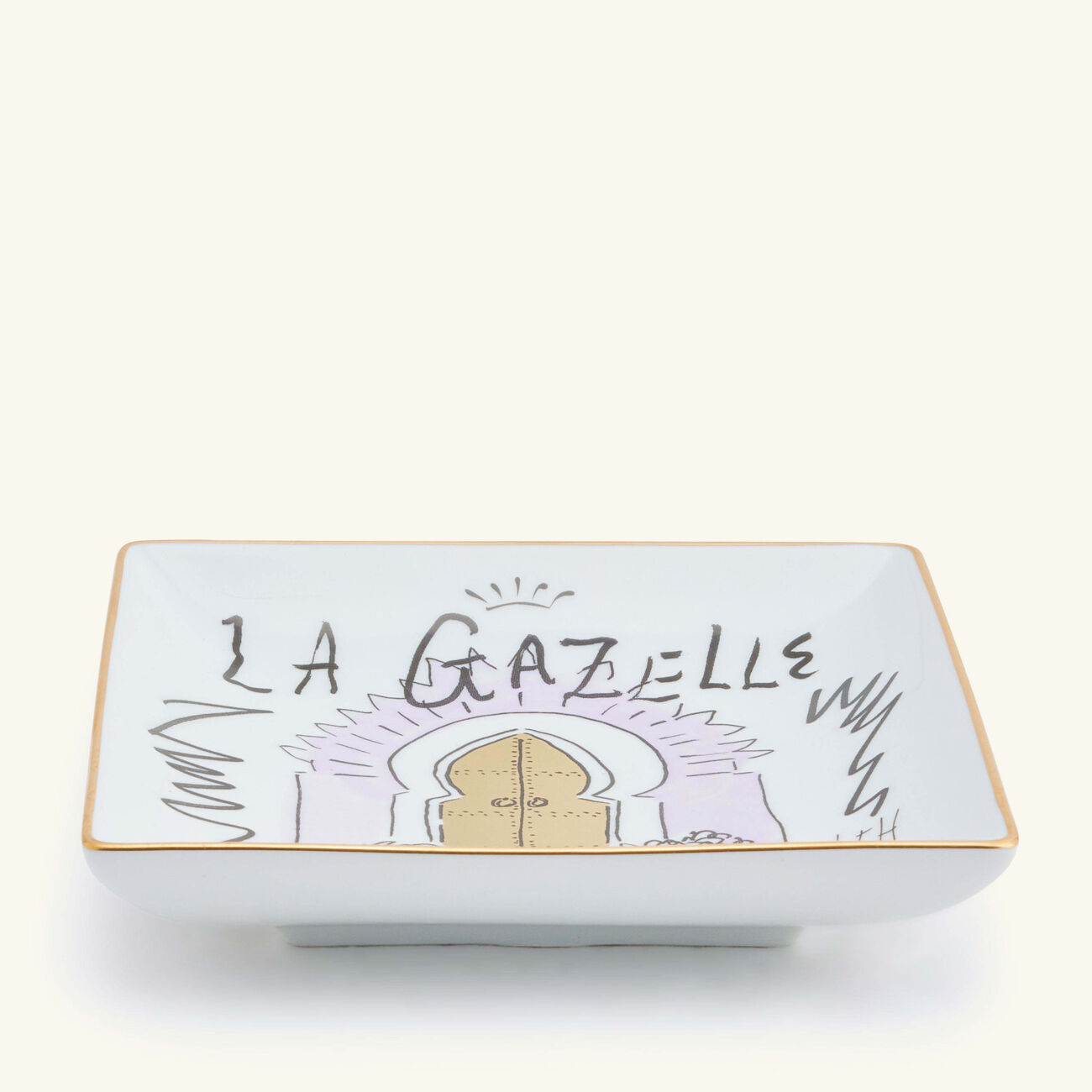 جينوري 1735 صينية لا غازيل دور مرتفعة الحواف