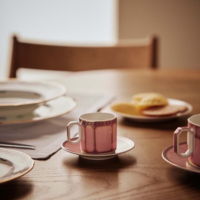 rosenthal signum rose coffee cup   saucer pink