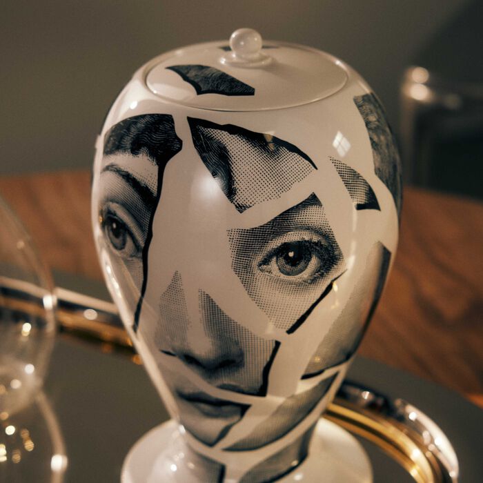 fornasetti cocci vase medium white