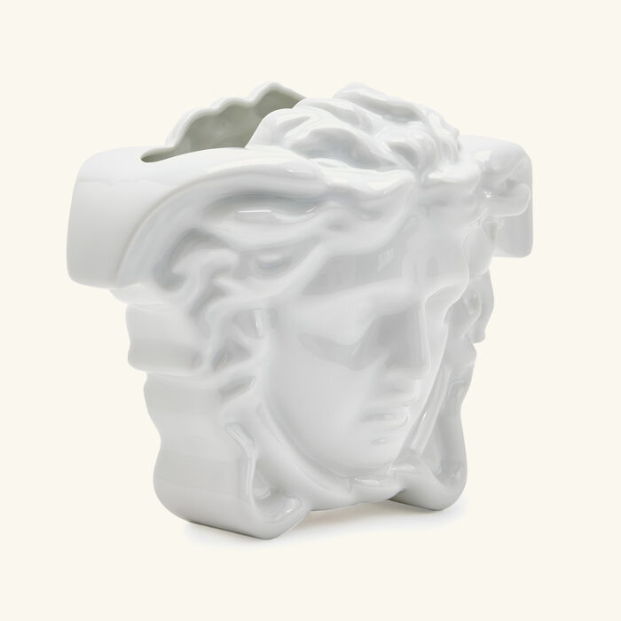 فيرساتشي مزهرية ميدوزا جراندي صغيرة بيضاء