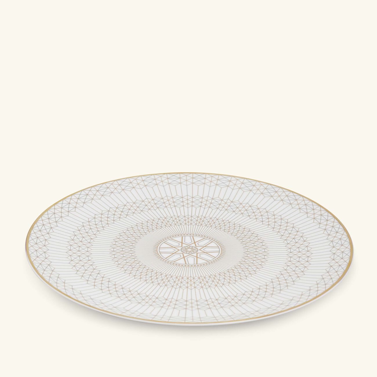 baccarat arcadia show plate round gold 31cm