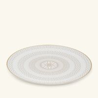 baccarat arcadia show plate round gold 31cm