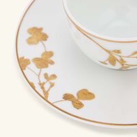 bernardaud v g tal or coffee cup   saucer gold set of 2