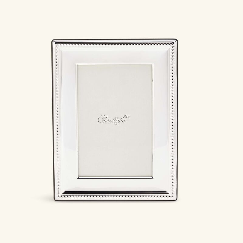 christofle perles picture frame silver 10x15cm