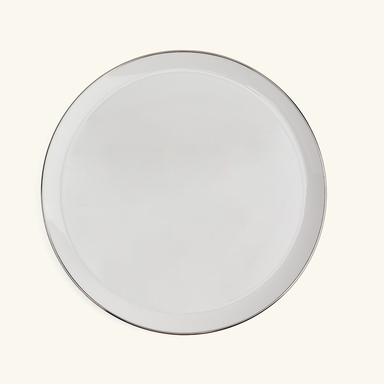كريستوفل طبق الضيافة آلبي بيضاوي باللون الفضي 31 سم