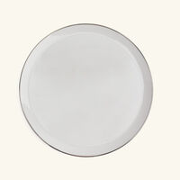 كريستوفل طبق الضيافة آلبي بيضاوي باللون الفضي 31 سم