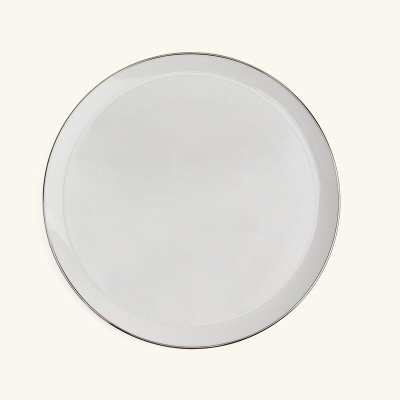 كريستوفل طبق الضيافة آلبي بيضاوي باللون الفضي 31 سم