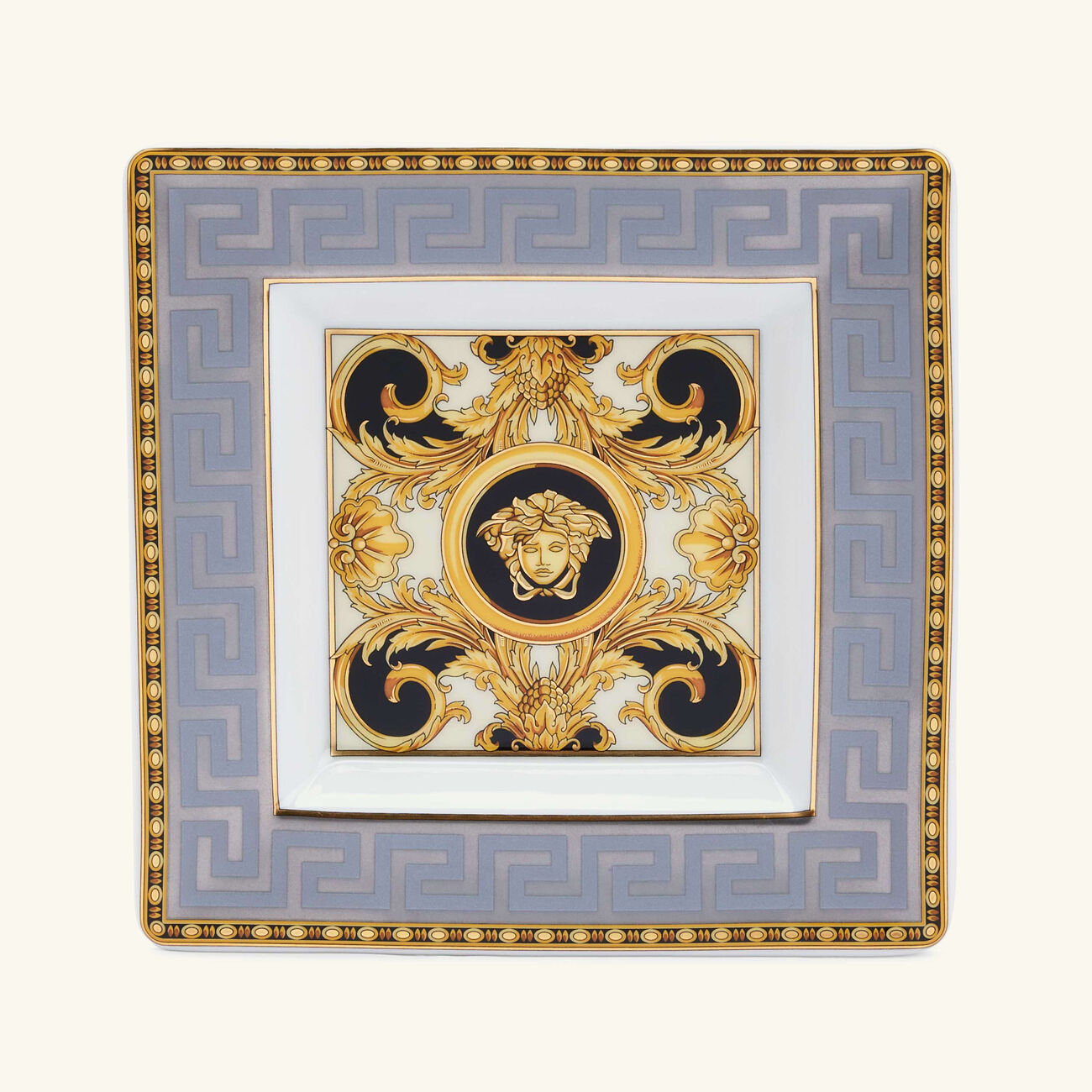 Prestige Gala Trinket Tray Square Small Grey versace prestige gala trinket tray square small grey