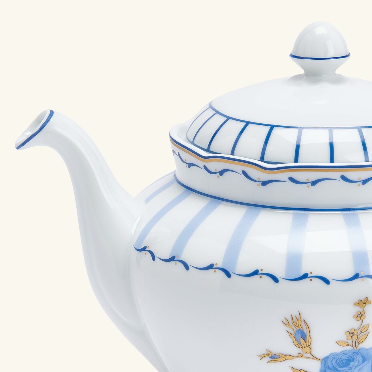 bernardaud brocante tea pot blue