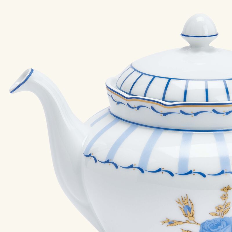 bernardaud brocante tea pot blue