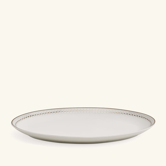 كريستوفل طبق مالميزون إمبيريال بيضاوي الشكل أبيض 28 سم