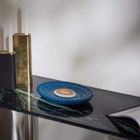 lladro lover s eyes trinket tray oval small blue