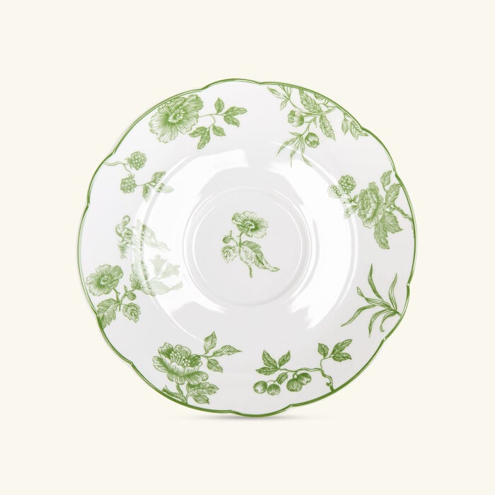 Albertine Tea Cup & Saucer Set Of 2 Green bernardaud albertine tea cup saucer set of 2 green