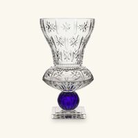 ماريو تشيوني مزهرية كاترينا ذات التصميم المتوسع تدريجيًا كبيرة زرقاء