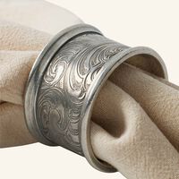 ralph lauren home aidan napkin ring stainless steel set of 2