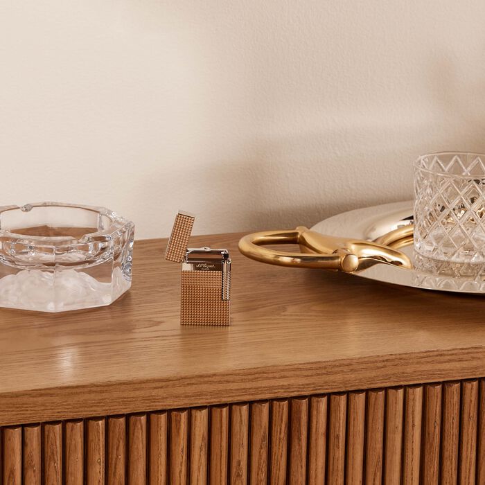 Le New Grand Dupont Diamond Head Lighter Silver st dupont le new grand dupont diamond head lighter silver