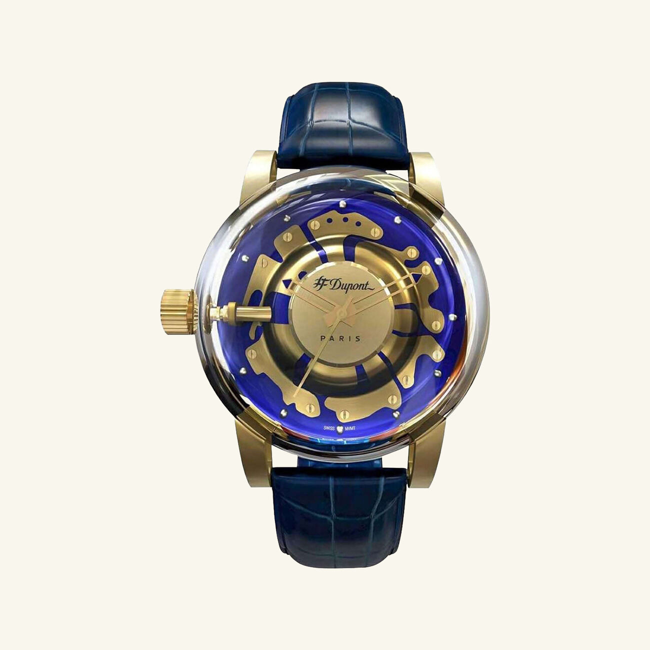 Be Chic Hyper Dome Watch Blue st dupont be chic hyper dome watch blue