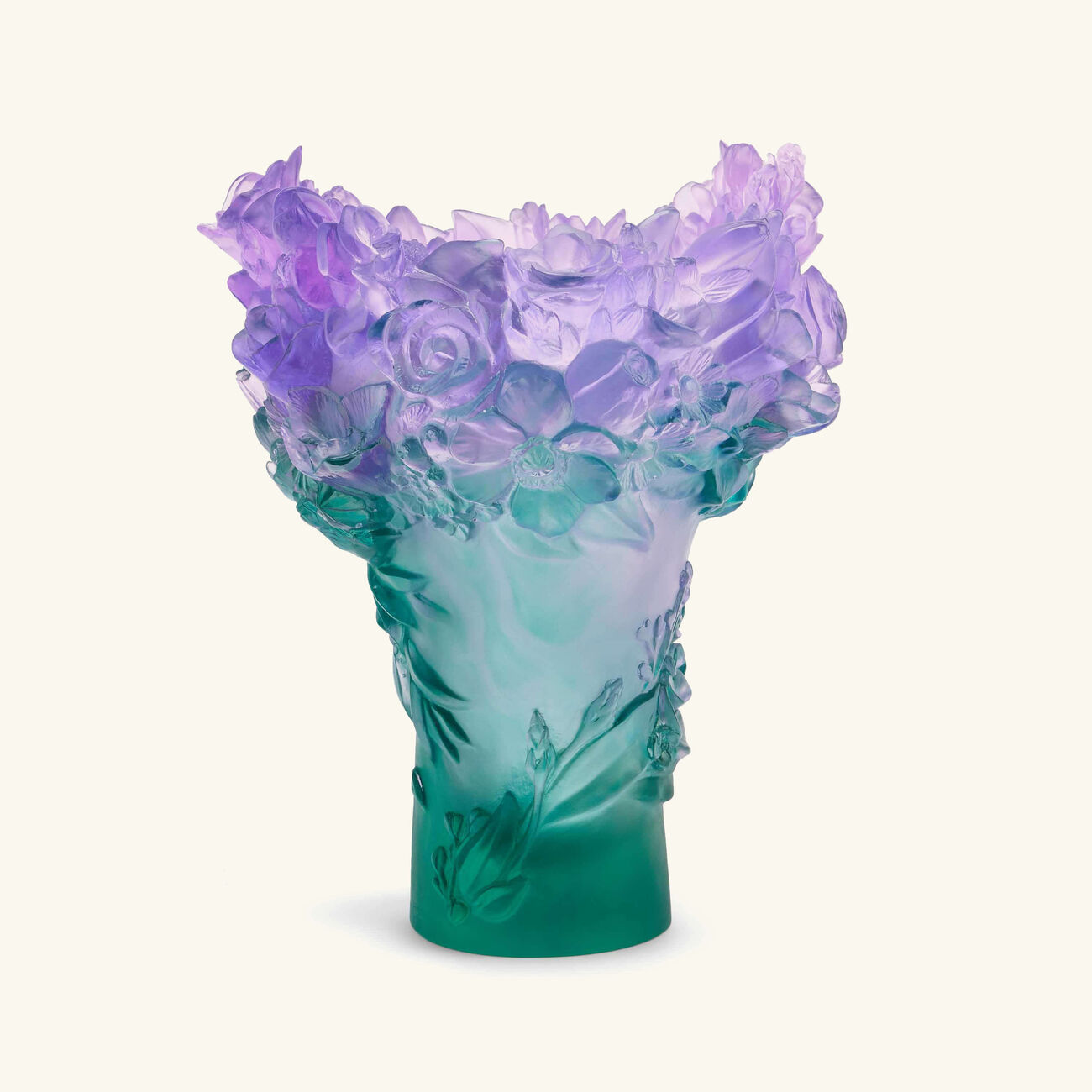 daum sweet garden vase medium pink