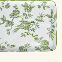 Albertine Serving Plate Regtangular Green bernardaud albertine serving plate regtangular green