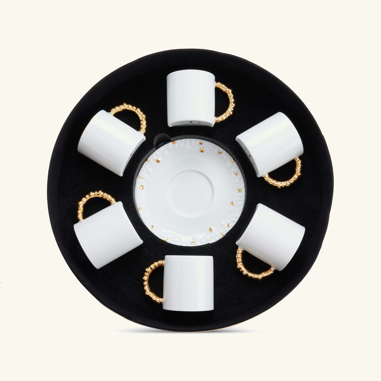 l objet haas mojave espresso cup   saucer white set of 6