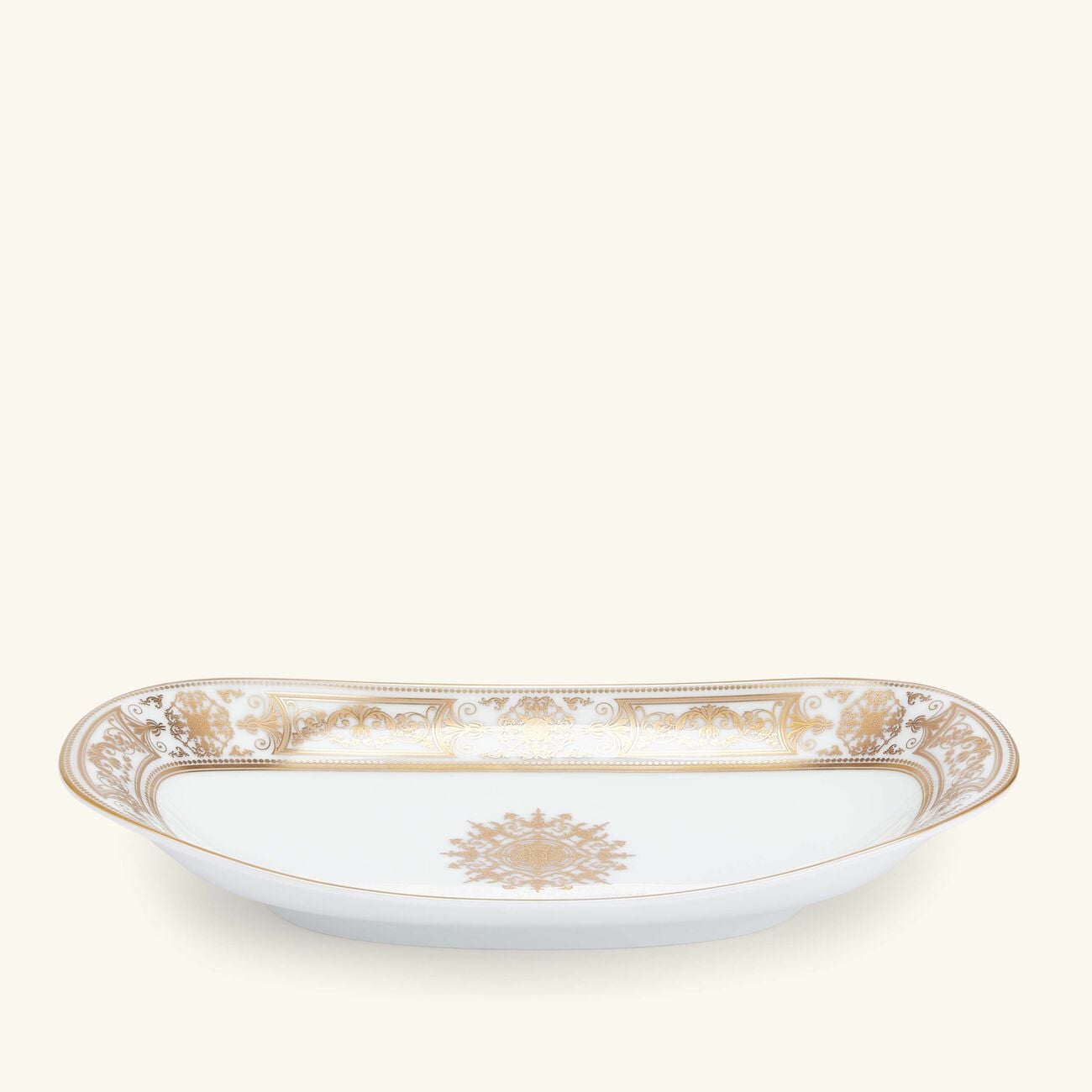 Aux Rois Serving Platter Oval Gold bernardaud aux rois serving platter oval gold