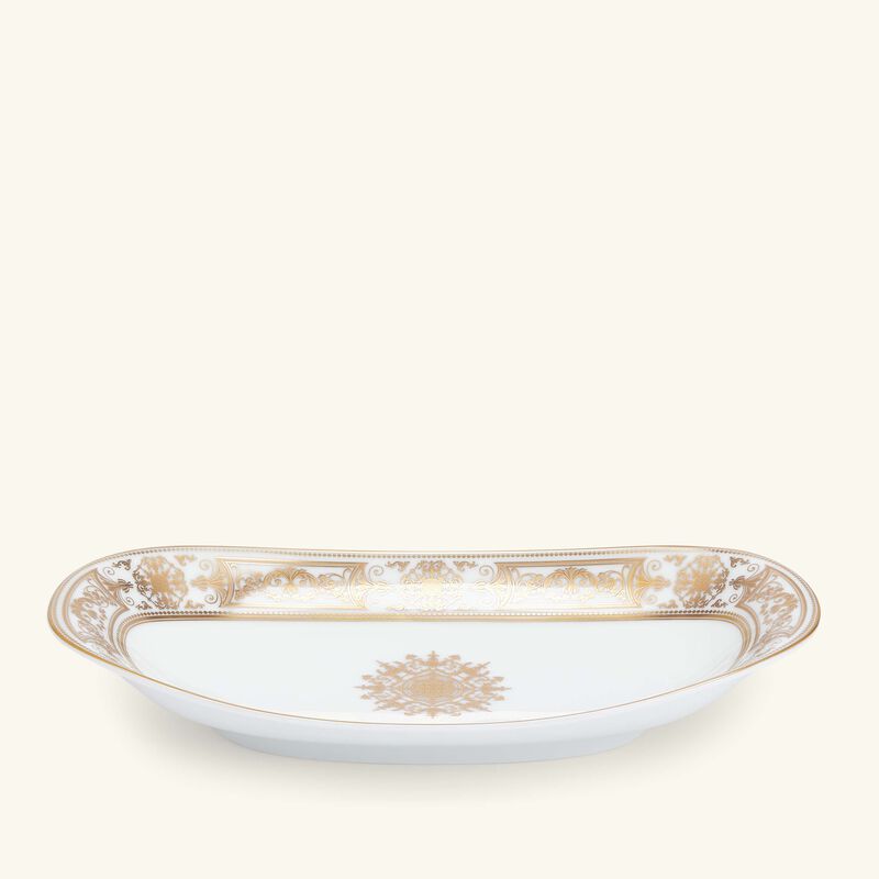 Aux Rois Serving Platter Oval Gold bernardaud aux rois serving platter oval gold
