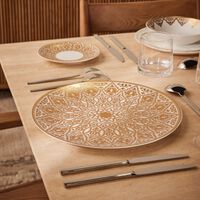 برناردو طبق الضيافة فينيس دائري باللون الذهبي 31 سم