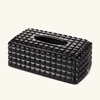 Luxe Tissue Box Black mario cioni c luxe tissue box black