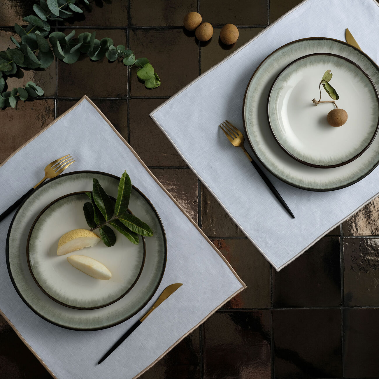 كاترين دينوال silver boho linen set