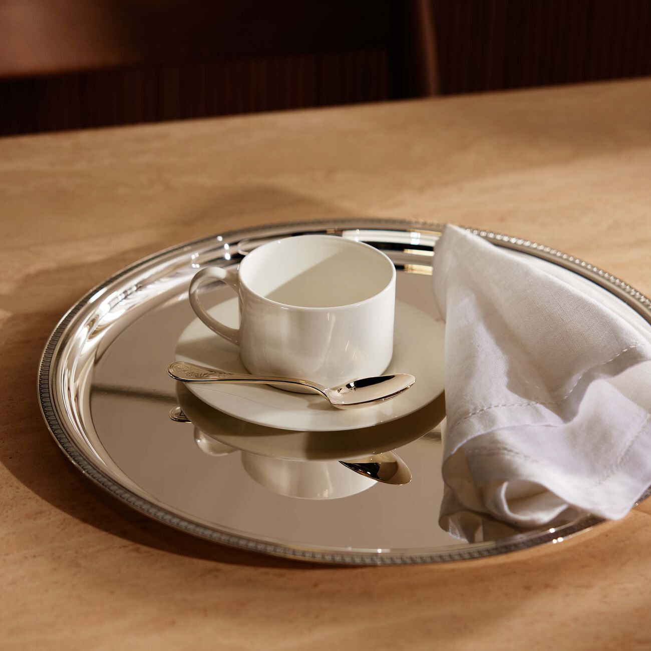 كريستوفل ملعقة أعياد الميلاد آلبي باللون الفضي