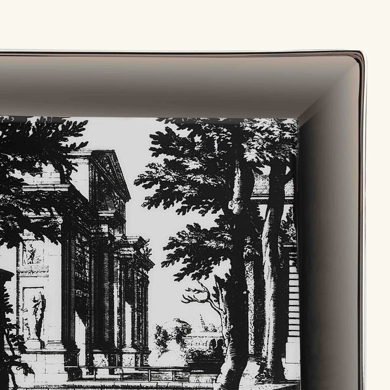 Giardino Settecentesco Trinket Tray Square Small fornasetti giardino settecentesco trinket tray square small