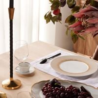 bernardaud sol dinner plate round gold 27cm