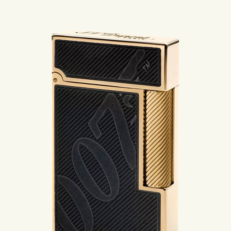 s t  dupont paris is renowned for luxury lighters  collectible pens  perfumes  and premium accessories  founded in 1872  s t  dupont blends innovation with timeless elegance  featuring the iconic diamond head pattern and exceptional french craftsmanship in every handcrafted piece ولّاعة جيمس بوند 007 باللونين الذهبي والأسود إصدار محدود