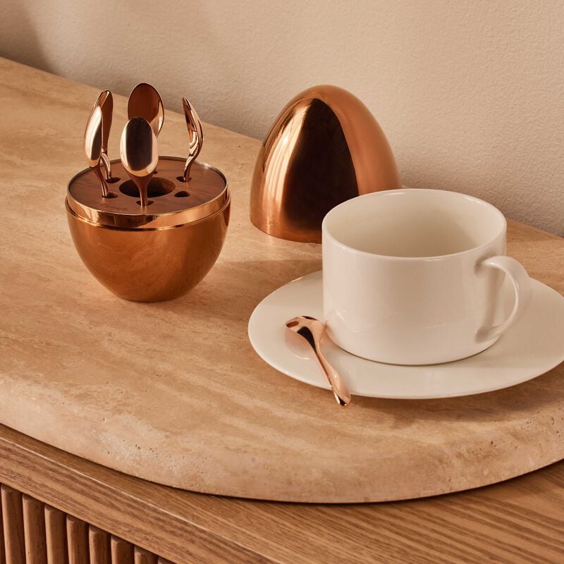 christofle mood coffee spoon pink set of 6