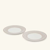 باكارا طبق للعشاء أركاديا بشكل دائري ولون ذهبي 27 سم   عدد 2