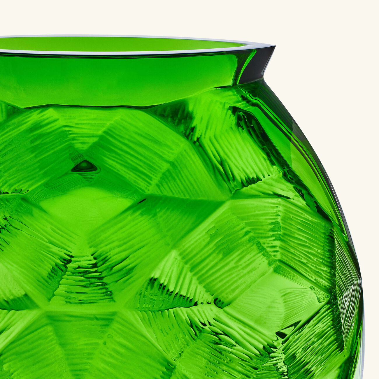 Tortue Vase Medium Green lalique tortue vase medium green