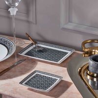 فيرساتشي صينية الحلى والمجوهرات لا جريكا مربعة صغيرة سوداء