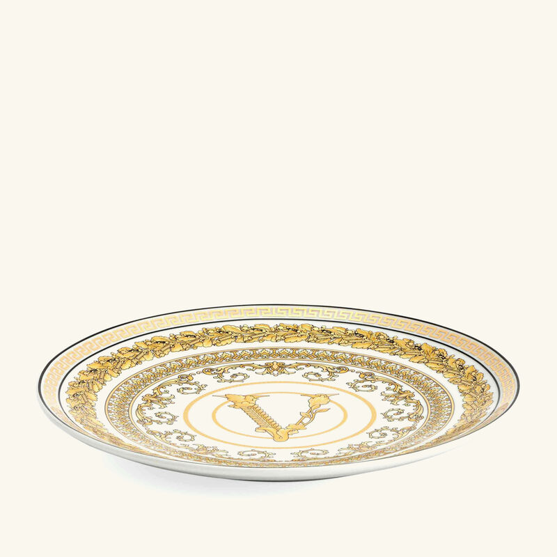 versace virtus gala plate round white 17cm